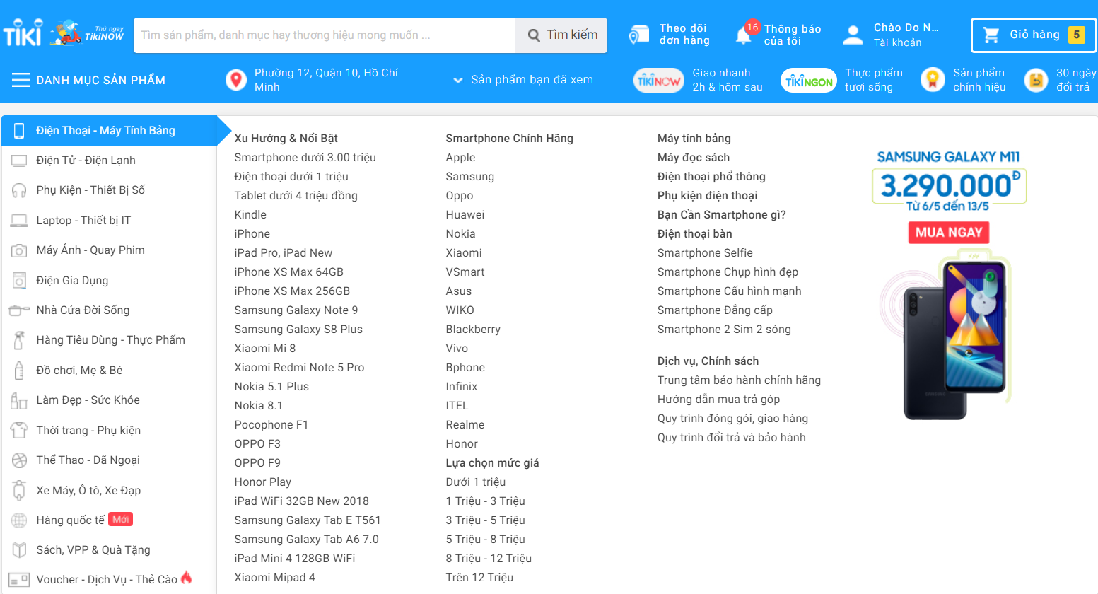 Các thể loại menu của website iTop và cách sử dụng