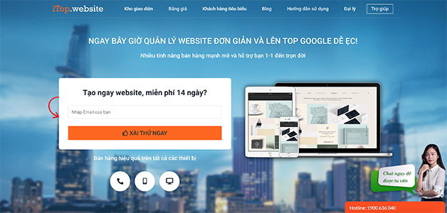 iTop.website - Hệ thống website tự động DỄ LÊN TOP và DỄ SỬ DỤNG NHẤT